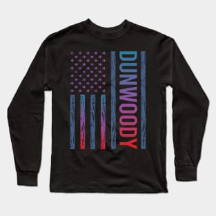 Blue Red Flag - Dunwoody Long Sleeve T-Shirt